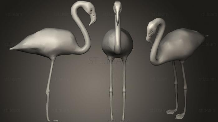 Статуэтки животных Исправлен Glad Flamingo